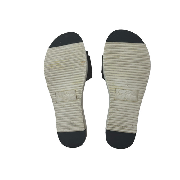 Sam Edelman Ariane Black Slip On Slides W/ Buckle 6.5 Preppy Coastal Classy - Picture 8 of 8